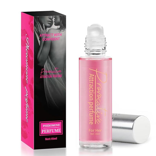 15 mL Pheromones Perfumes for Women, Long-lasting Roll on Pheromone Perfume to Attract Men, Enhance Charm & Confidence, Vegan Cruelty-Free Travel Perfume Cologne