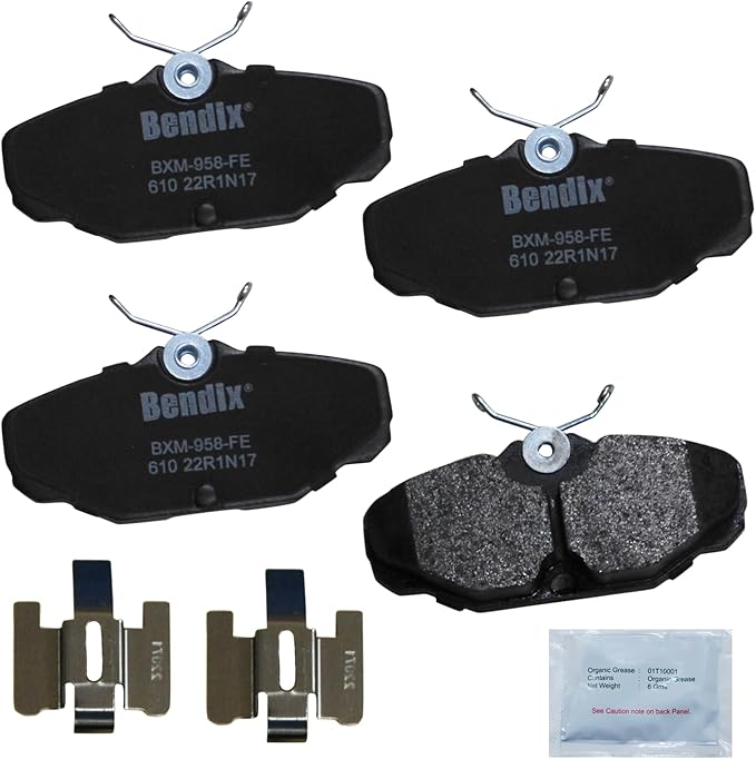 Bendix Priority1 CFM610 Semi-Metallic Rear Brake Pads for Ford Sable 2001-1994, Taurus 2005-1993, Lincoln Continental 2002-1993, Mercury Sable 2005-1993