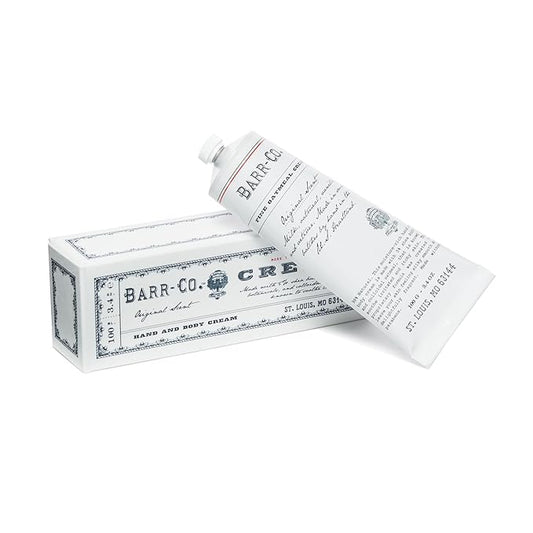 BARR-CO. Hand Cream Original Scent, Tranquil Milky Scent with Oat, Vanilla & Vetiver, Hand Cream for Dry & Cracked Hands, Shea Butter Cream, 3.4 fl oz