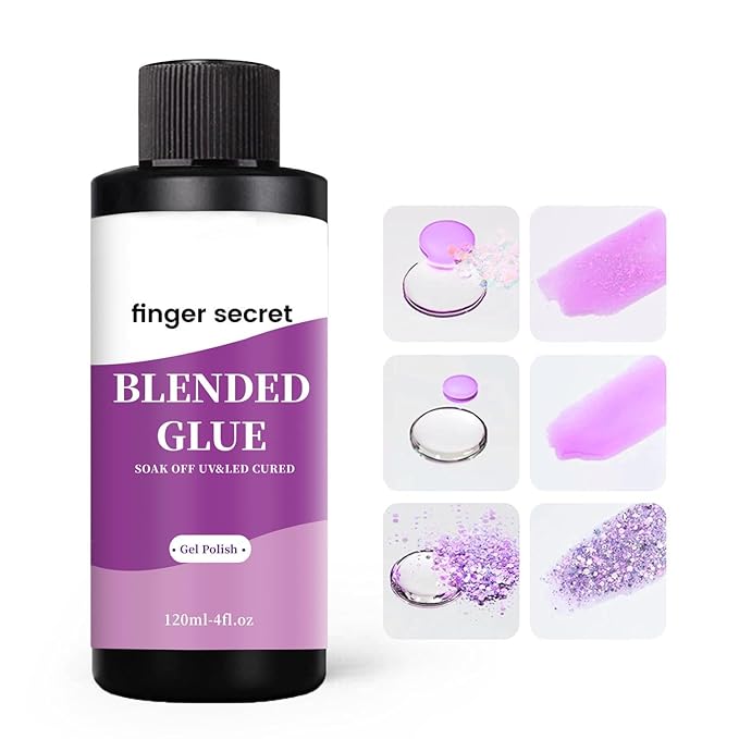 Blending Glue,Nail Polish Thinner Glue for Blending,240ml/8floz for Nail Designer DIY or Manicure Salon Home Use