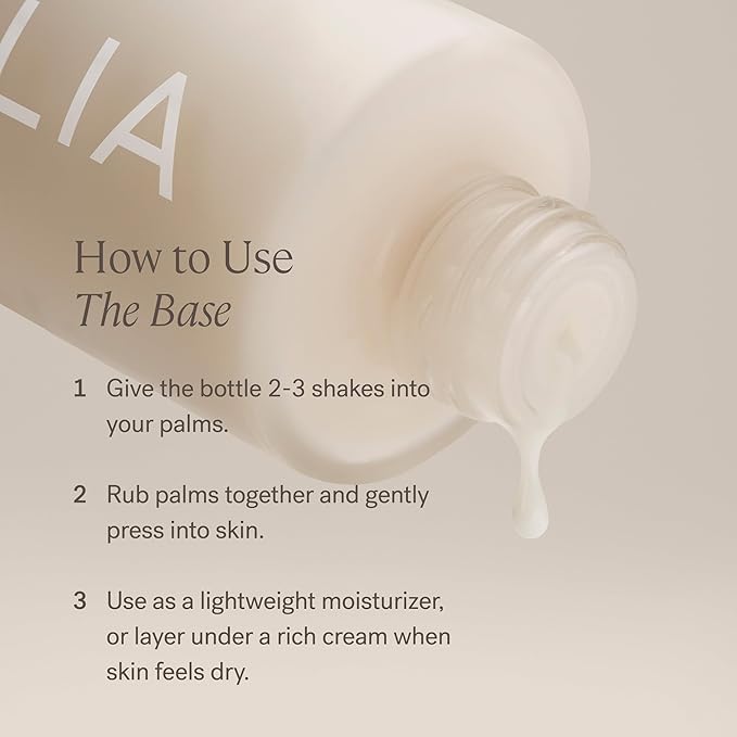 ILIA - The Base Face Milk Essence + Lightweight Moisturizer | Non-Toxic, Vegan, Cruelty-Free, Clean Makeup (Travel Size, 1 fl oz | 30 ml)