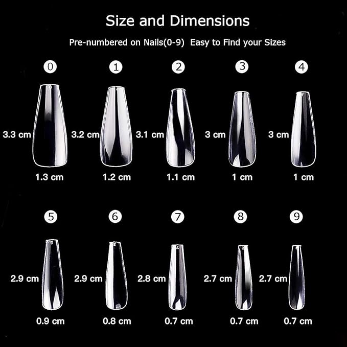 Makartt Poly Gel Kit, Clear Pink Fall Winter Extension Set With 500pcs Press on Coffin Tips for Nail Enhancement