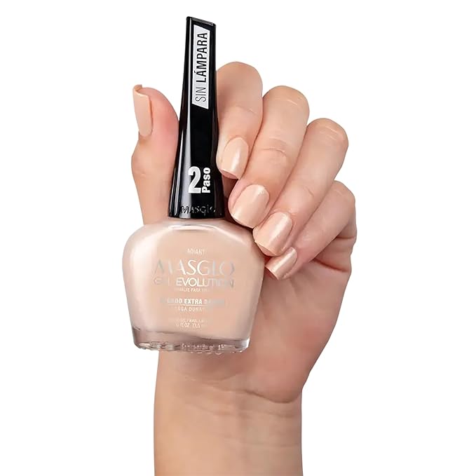 MASGLO Gel Evolution – Set of 3 Nail Polishes No UV/LED Lamp Needed, Fast-Drying, 12-Day Wear, 14-Free Formula, High-Gloss Finish, vegan (0.5 oz Each)