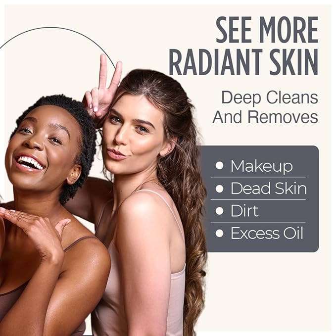 HartFelt Round Face Scrubber for Women | Reusable Facial Sponges for Daily Cleansing | Facial Exfoliating Pads for Removing Dead Skin, Dirt & Makeup | Use with Favorite Cream | Made in USA - 3 Count