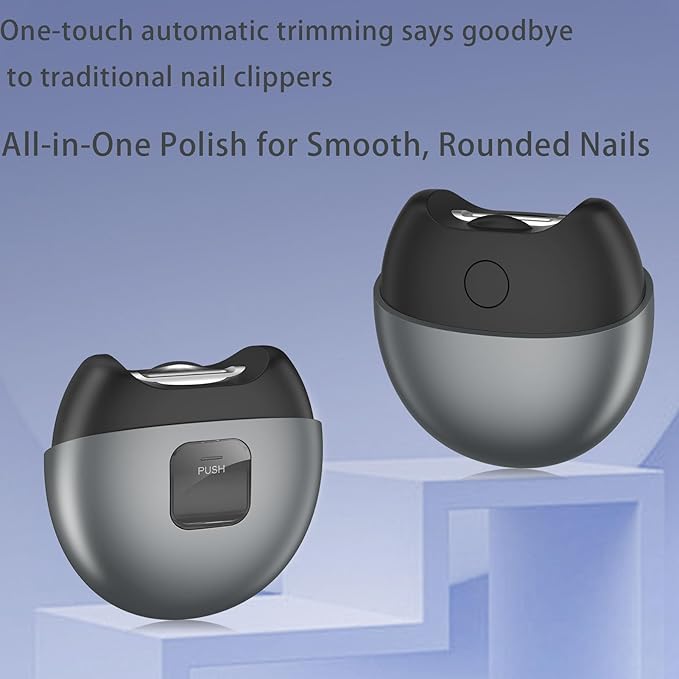 Electric Nail Clipper for Baby, Adults & Seniors - Safe USB Rechargeable Nail Trimmer with LED Light & Adjustable Speed - Gentle & Precise Nail Care Tool for All Ages