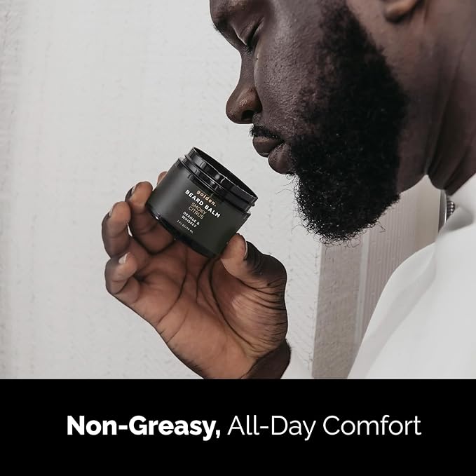 Golden Grooming Beard Oil & Balm Bundle for Men | Natural Growth Kit with Shea Butter | 2oz Balm & 1oz Oil | Spicy Grove