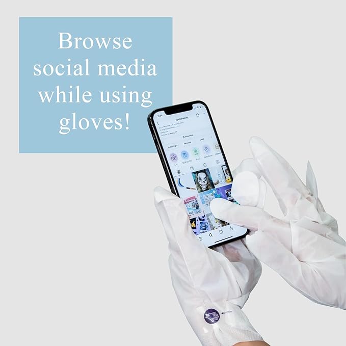 Epielle Moisturizing Hand & Foot Masks (Gloves & Socks 12 Pairs) for Dry Hands, Dry & Cracked Heels, Spa Masks with Sunflower Seed Oil and Avocado Oil, Mother's Day Gifts, Teacher's Appreciation