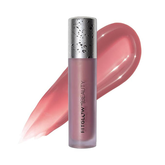 FITGLOW Beauty - Lip Color Serum | Vegan, Woman-Owned Clean Beauty (Nudie - Pink Nude)