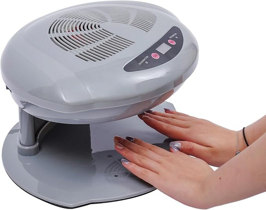Professional Nail Dryer,400W Air Nail Fan Blower Dryer Machine Auto Induction Warm and Cool Wind,Manicure Tool with Sensor,for Fingernail & Toenail Curing,Silver