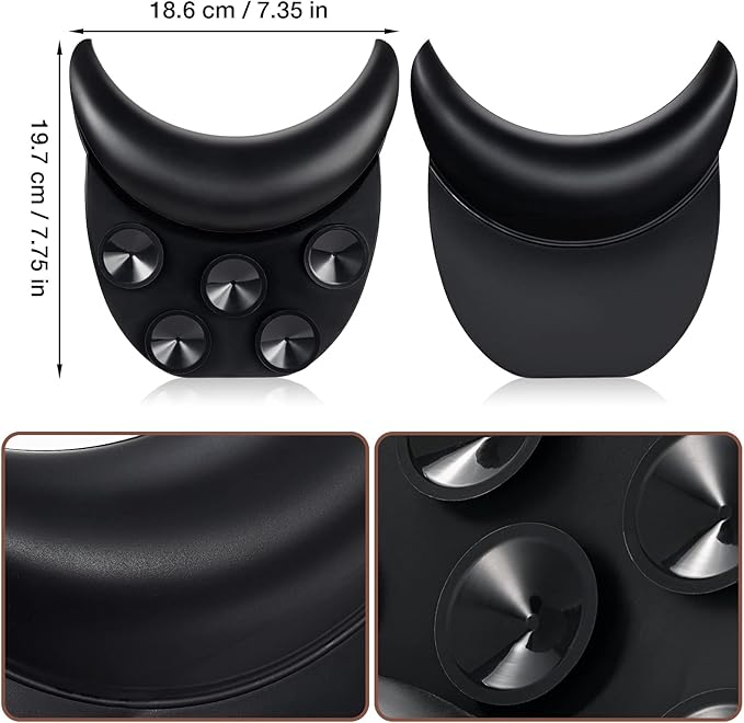 Noverlife Salon Neck Rest Cushion with Suction Cup, Non-Slip Soft Silicon Shampoo Bowl Neck Rest, Portable Hair Salon Shampoo Sink Gel Neck Pad, Hair Washing Sink Neck Support for Home Salon Basin