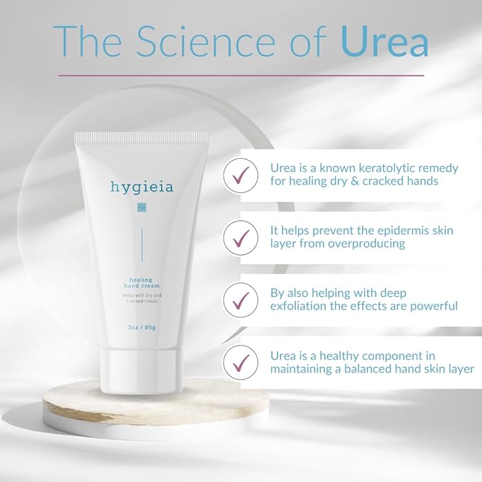 Hygieia Crepey Hand Repair Cream – Day/Night Hand Repair Cream for Thin, Dry Skin & Cracked Hands – Deeply Nourishing Shea Butter & Aloe Leaf – Non-Greasy, Fast Absorbing Anti-Aging , 3 Oz (Pack of 3)