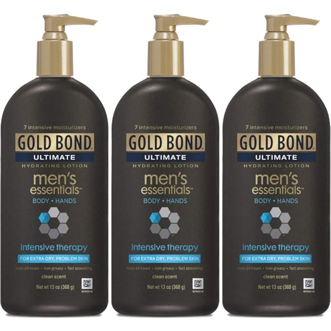 Gold Bond Lot Mens Ess In Size 13oz Gold Bond Ultimate Men'S Essentials Intensive Therapy Lotion 13oz