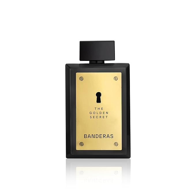 Banderas Perfumes - The Golden Secret - Eau de Toilette Spray for Men - Long Lasting - Masculine, Casual and Elegant Fragrance - Mint, Apple and Spicy Notes - Ideal for Day Wear - 6.7 Fl Oz