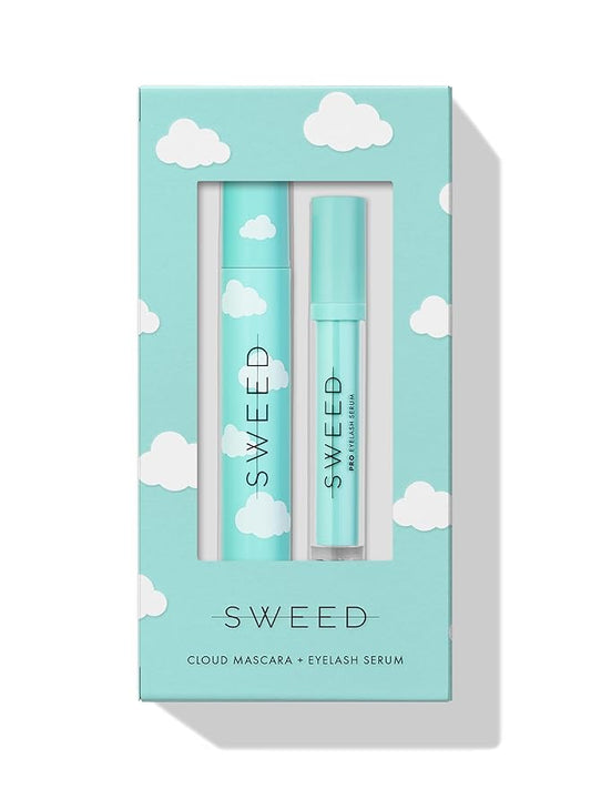 SWEED - Cloud Gift Set (Cloud Mascara; Black 12 mL + Eyelash Serum 3 mL) | Vegan, Cruelty-Free, Clean Beauty