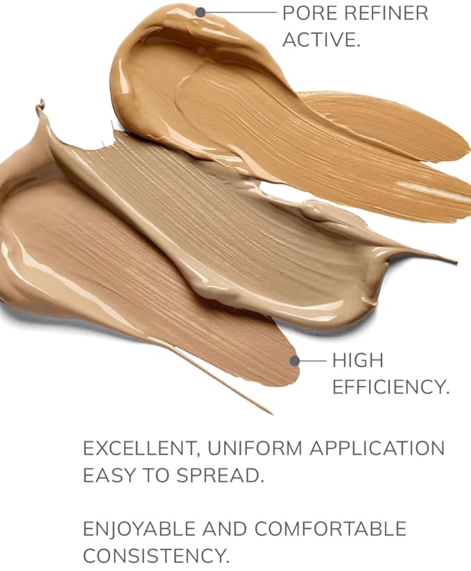 FARMASi Vfx Pro Foundation, Full Coverage Liquid Cream, Lightweight Long Lasting Coverage, Breathable Skin Moisturizer with Color True Matte Blending, Face Makeup, 1 fl. oz / 30 ml, Cool Ivory 01