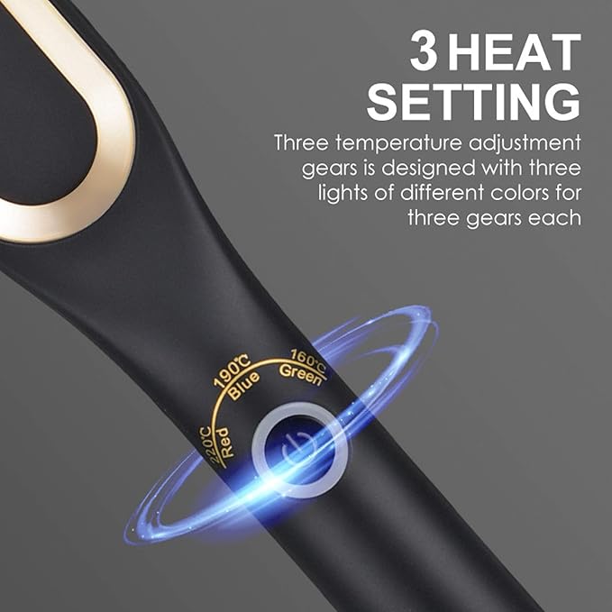 Heated Beard Brush, Electric Mini Beard Straightening Comb Design, Multifunctional Hair Straightener Comb Electric Comb for Hair Combs Beard Straightener Brush for Men(Us)