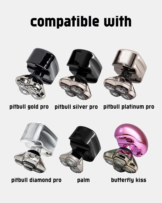 Pitbull Shaver Replacement Blade for Skull Shaver Replacement Heads, Skull Shaver Replacement Blades for Pitbull Gold Replacement Blades, 4 Pack Pitbull Skull Shaver Replacement Blade, Premium