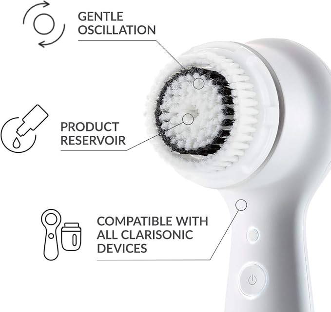 Clarisonic Sensitive Facial Cleansing Brush Head Replacement for Mia 1, Mia 2, Mia Fit, Alpha Fit, Smart Profile Uplift, 4 Count
