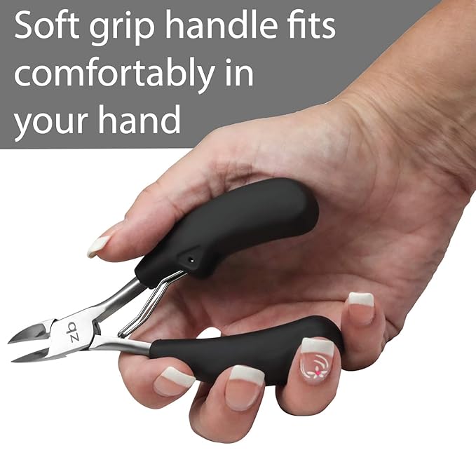 Toenail Clippers for Thick or Ingrown Toenail - Large Handle for Easy Grip + Sharp Stainless Steel - Best Nail Clipper & Pedicure Tool for Seniors - Maintain Healthy Nails with Ease