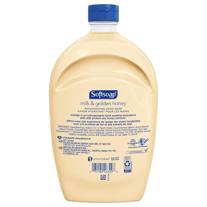 MGX Milk & Honey Scented Liquid Hand Soap Refill, 2pk 50 Oz Bundle Soap Dispenser Easy-Pour Funnel (3 Items)