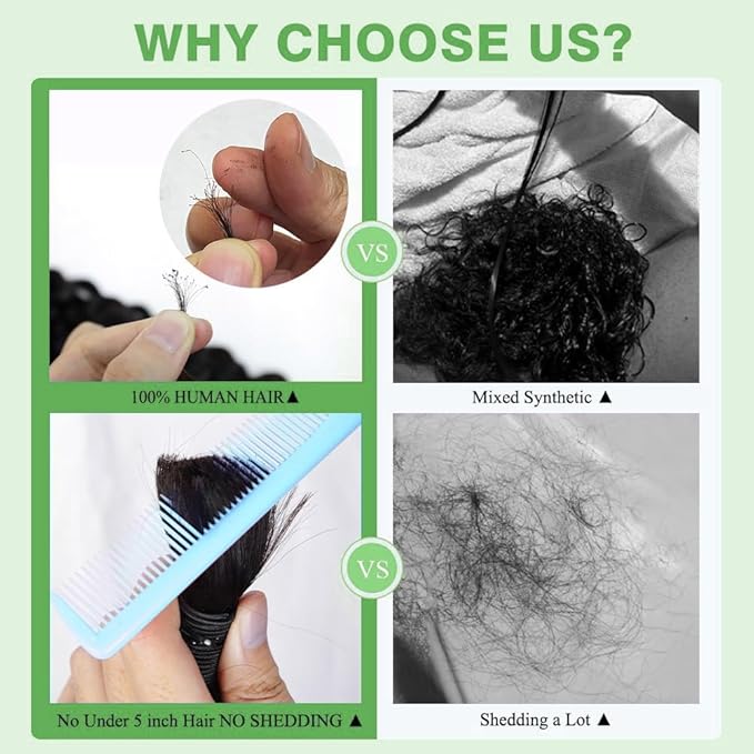 Human Braiding Hair 2 Bundles 100g 14 Inch Deep Wave Bulk Human Hair for Braid No Weft Curly Braiding Hair Bulk Curly Human Hair for Boho Braids 12A Brazilian Virgin Hair Extensions Natural Color