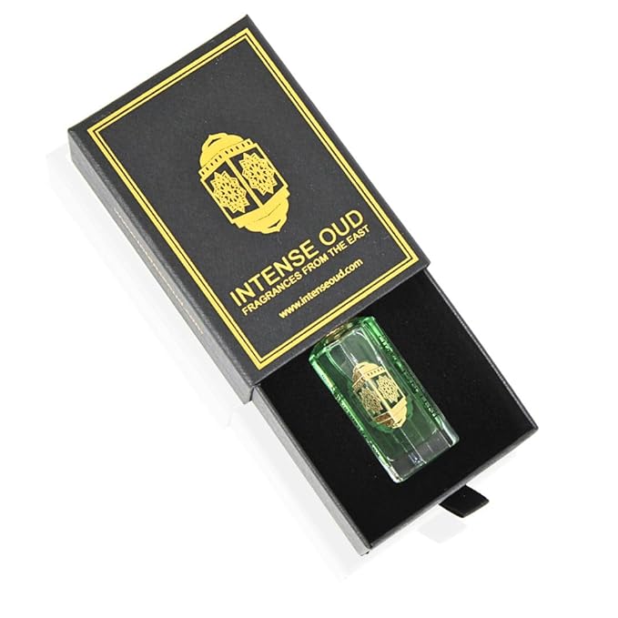INTENSE OUD Fajr Long Lasting Arabian Perfume Oils for Women 12ML (0.40 OZ) Fragrance Oil with Fresh Citrus, Warm Musk, Sandalwood & Amber Notes - Concentrated Perfume Oil in Black Gift Box