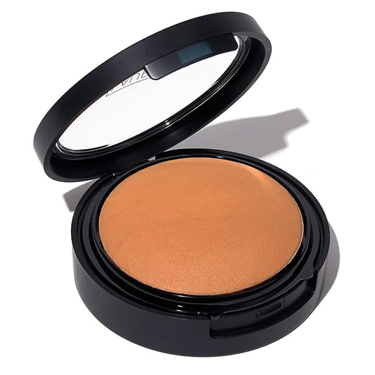LAURA GELLER NEW YORK Baked Double Take Powder Foundation - Honey - Buildable Medium to Full Coverage - Matte Finish
