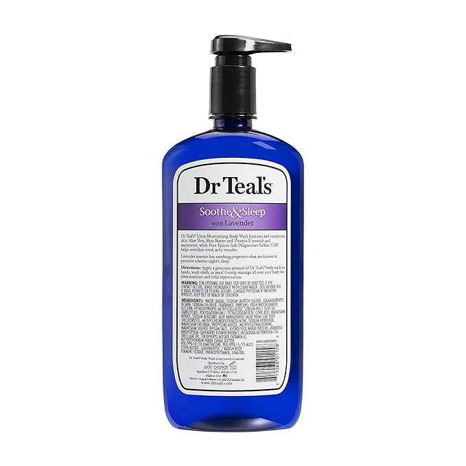 Dr Teal's Body Wash Variety Gift Set (3 Bottles, 24 oz ea) - Soothe & Sleep, Glow & Radiance, and Relax & Relief - Lavender, Citrus, & Eucalyptus Scents - Essential Oils & Epsom Salts for Relaxation