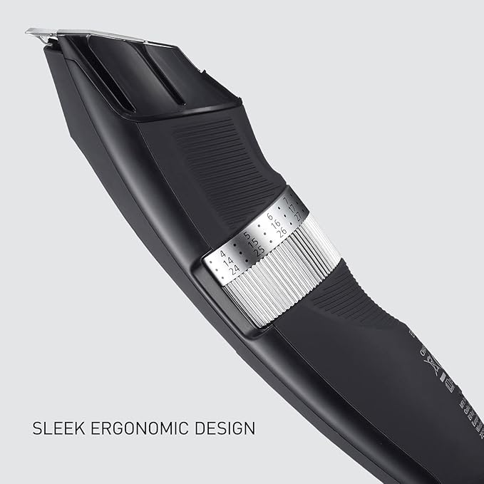 Panasonic Long Beard Trimmer for Men, 58 Length Settings and 4 Attachments for Cutting and Detailing, Cordless or Corded Operation – ER-GB96-K (Black)