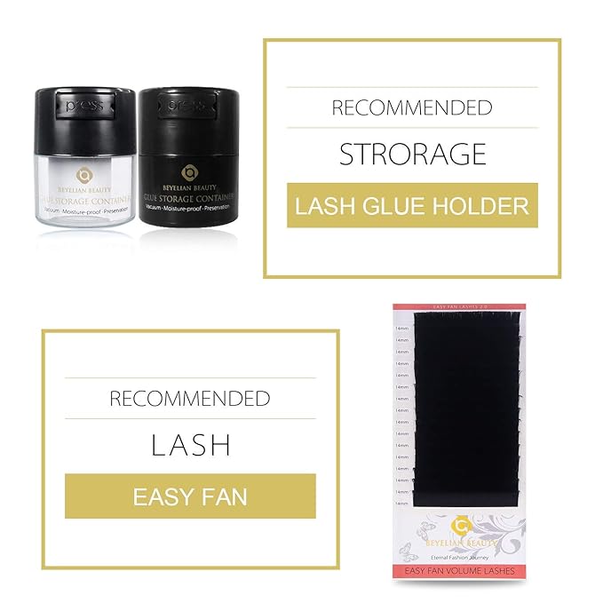 BEYELIAN Eyelash Extensions, Individual Lashes, 0.15mm D Curl 15mm Super Matte Classic Lash Extensions, Ellipse Flat Eyelash Extension, Light and Soft Natural Look for Professional Salon Use