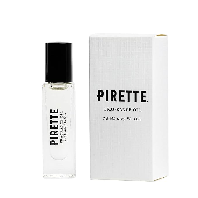 PIRETTE Mini Fragrance Oil Roll On, Beach-Inspired, & Long Lasting Perfume Oil with Notes of Fresh Green Coconut, Surf Wax & Sunscreen, Travel Size Perfume for Women, 0.25 fl oz