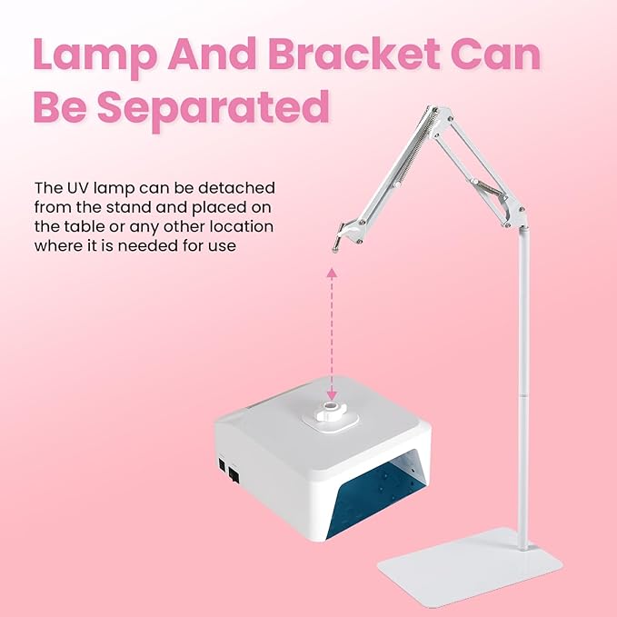 UV Foot Lamp, 78W Rechargeable UV Lamp for Feet, LED Nail Dryer with Smart Sensor, Wireless Nail Gel Polish Curing Floor Light for Nails and Toenail (Whole Floor Lamp)