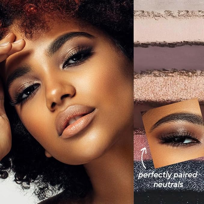 Mirabella True to You Neutral Eye Makeup Palette - 18 Colors of Talc Free Eyeshadow Primer Included & Highly Pigmented Eyeshadow Palette Kit w/Matte & Shimmer Shades - Nude