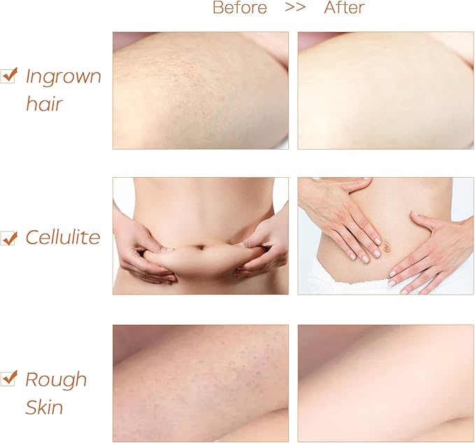 Very Stiff Dry Brushing Body Brush for Men&Women, Long Handle Dry Skin Brush for Cellulite and Lymphatic Drainage with Natural Agave Cactus Tampico Fiber Bristles