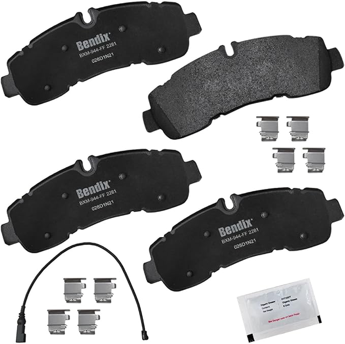 Bendix Priority1 CFM2281 Semi-Metallic Rear Brake Pads for Ford Transit 2020, Transit-250 2020, Transit-350 2021-2020, Transit-350 HD 2023-2021