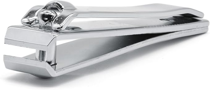 PrettyClaw Nail Clippers Sharp Edge Fingernail and Toenail Clipper Cutter Thick Nail Trimmer Stainless Steel for Manicure and Pedicure (Silver, Straight Edge)