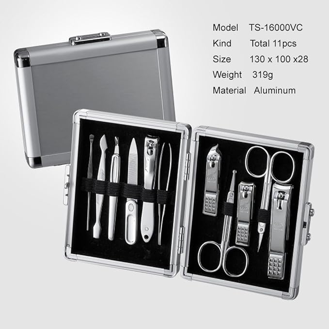 Travel Manicure Grooming Kit Nail Clipper Set (11 PCs), MADE IN KOREA, SINCE 1975.