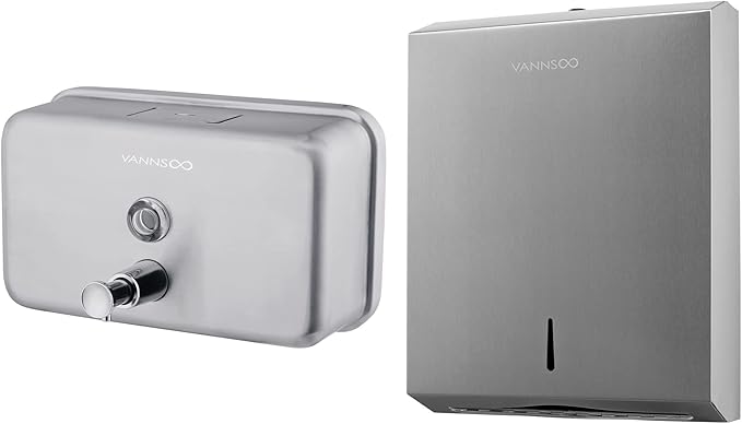 Commercial Soap Dispenser and Paper Towel Dispenser Bundle