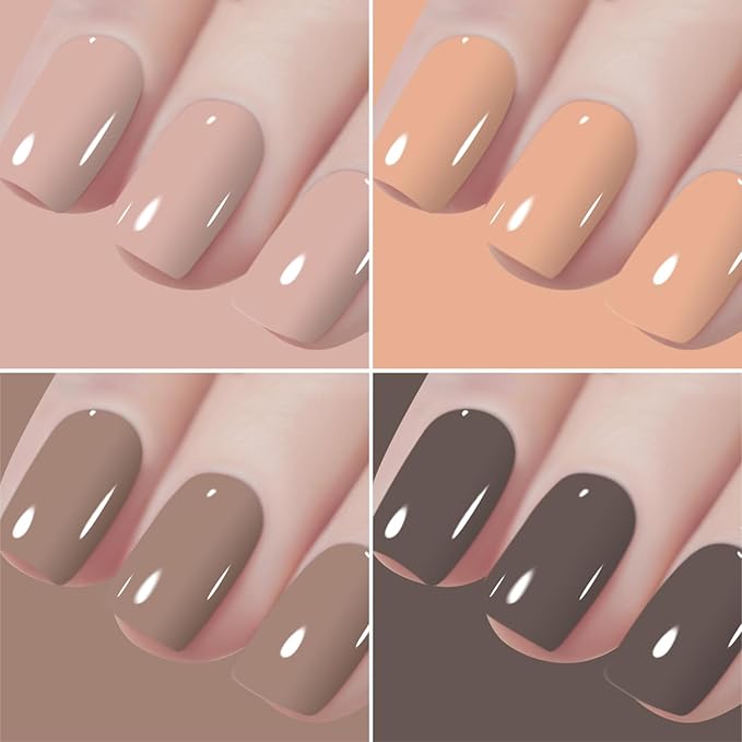 Vishine Gel Nail Polish Kit with UV LED Light - 45 Colors All Seasons Popular Gel Polish Set with Base and Matte/Glossy Top Coat Nail Art Manicure Starter Essential Tools Salon Home Gifts for Women