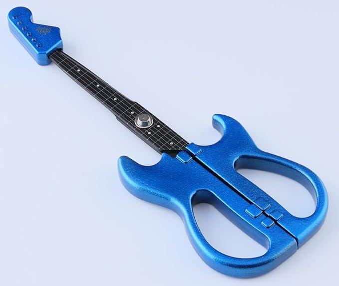 Cutlery Guitar Scissors SekiSound Metallic Blue with a stand (Gift Box Included) Hobby Tool SS-35MB