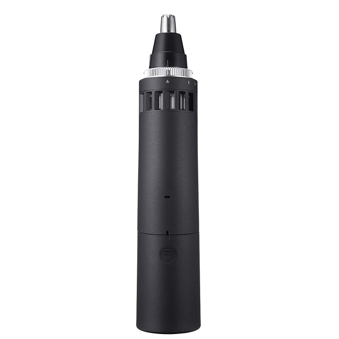 Panasonic Ear and Nose Hair Trimmer for Men with Vacuum Cleaning System, Powerful Motor and Dual-Edge Blades for Smoother Cutting, Wet/Dry – ER-GN70-K (Black)