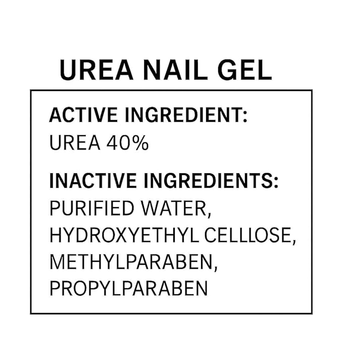 Urea Nail Gel - Softens Cracked Heel Calluses & Thick Toenails - Repairs Damaged, Yellow, Discolored Nails – Highly Effective & Quick-Dry Fingernails & Toenail Treatment (Urea 40%)