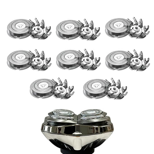 Shaver Replacement Blades for Skull Shaver Pitbull Replacement Blade,Replacement Heads for Pitbull Gold/Silver/Platinum Pro Shaver (8 Blades)