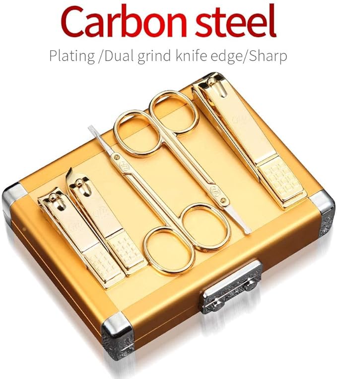 Korean Nail Clipper! World No. 1 Three Seven (777) Premium Quality Gift Travel Manicure Grooming Kit Nail Clipper Set(16000AM), Made in Korea, Since 1975