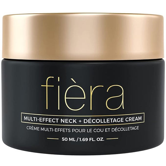 FIÈRA Neck Firming & Tightening Cream - Anti-Aging Moisturizer for Sagging Skin, Improves Neck and Jawline Definition, Reduces Wrinkles, Boosts Hydration for Mature Skin - 1.69 FL. OZ. / 50 ML