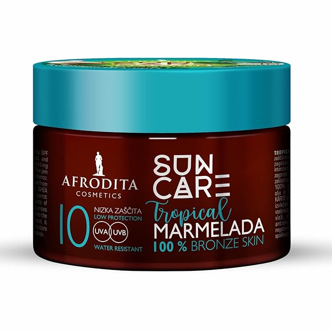 SUN CARE Marmelada TROPICAL F10 SPF10 VEGAN Fast Tanning Jam Bronze skin 6.76 FL Oz/ 200ml