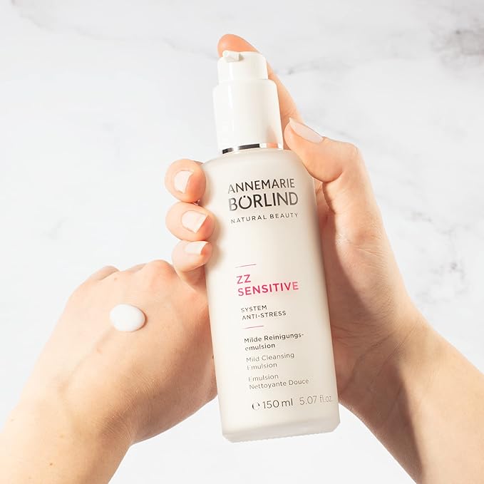 ANNEMARIE BÖRLIND - ZZ SENSITIVE Mild Cleansing Emulsion - Facial Wash with Hyaluronic Acid and Golden Orchid to Remove Impurities on Sensitive Skin and Restore the Skin Flora - Step 1 of 5-5 Oz