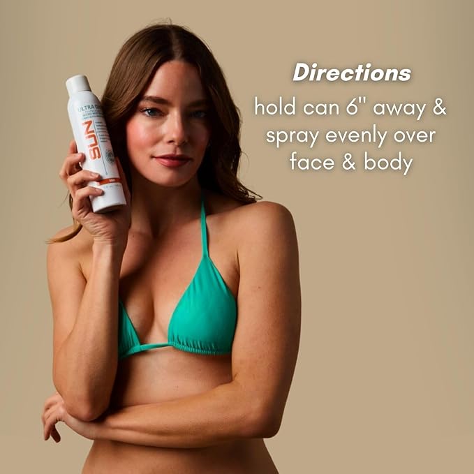 Sun Laboratories By Giesee Ultra Dark Micro Mist Spray Tanner - Self Tanning Lotion, Sun Tanning Lotion, Spray Tan Solution - Instant Tan Spray, Self Tanner Face Mist, Sunless Tanning Water Spray