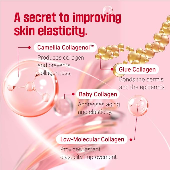 ROUND LAB Camellia Deep Collagen Firming Cream 1.69 Fl Oz, Elasticity-Enhancing Face Moisturizer with Multi-Collagen for Long-lasting Hydration, Smooth and Firm Skin, Pore Tightening, Korean Skincare