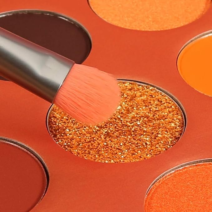docolor Eyeshadow Palette 9Colors Orange Eyeshadow Gemstone Shadow Palettes Highly Pigmented Mattes Shimmers Naked Smokey Glitter Cream Colorful Powder Blendable Long Lasting Waterproof Makeup Palette